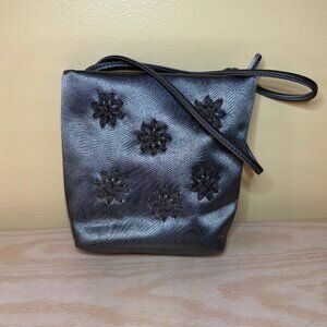 **PRICE DROP!** Liz Claiborne Purse in Silver Satin **LIKE NEW**